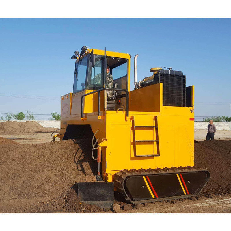 500-700 M3/H Windrow Turner تخمیر کمپوست تجهیزات نوع خزنده